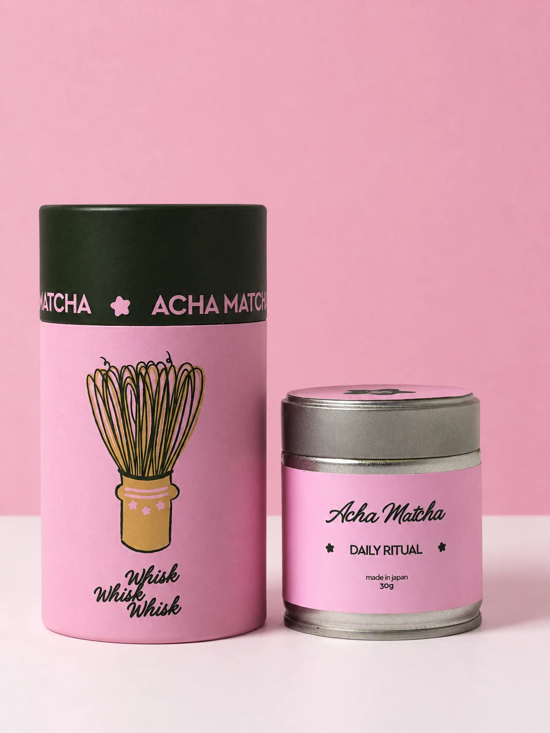 Daily Ritual 30g tin beside Everyday Whisk in its tube